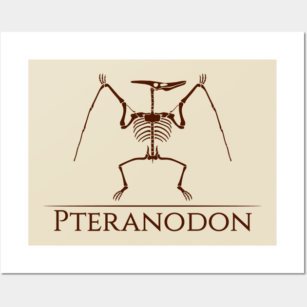 Pteranodon Skeleton Wall Art by Meca-artwork